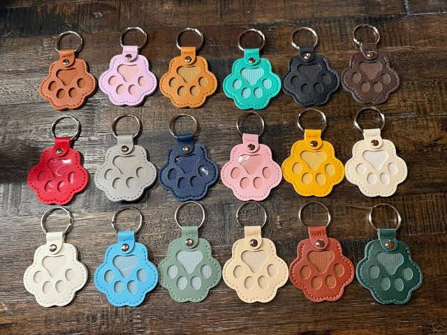 Pet Paw Fur Keychains