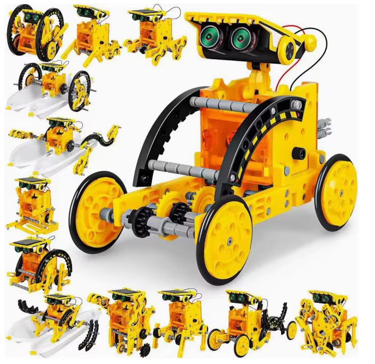 13-in-1 Solar powered DIY Robot Kit Project