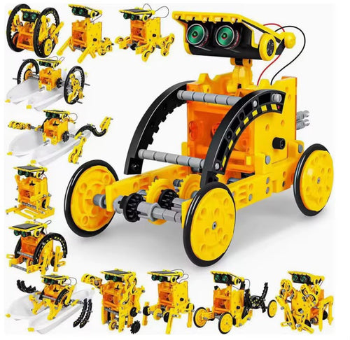13-in-1 Solar powered DIY Robot Kit Project